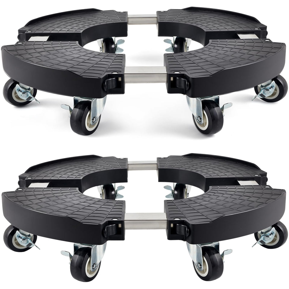 TreeGun plant caddy with wheels enabling easy movement of large pots.