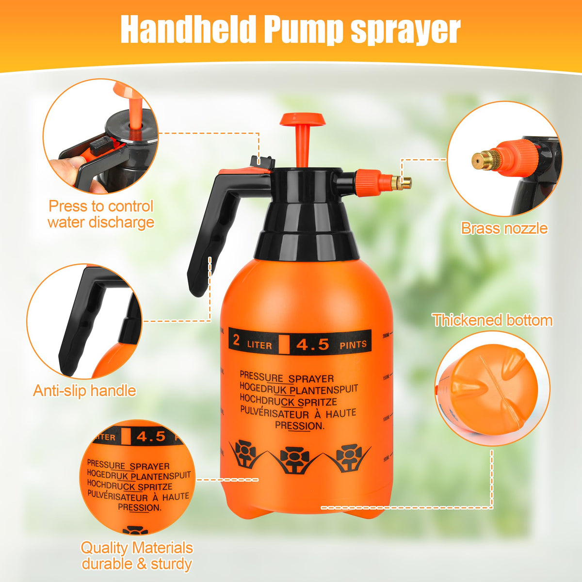 TREEHAC lockable trigger for fatigue-free spraying during long sessions