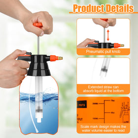 TREEHAC orange sprayer with wide mouth refill for fast replenishment