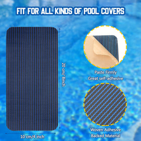Treela patch kit adhesive-back blue mesh repair close-up