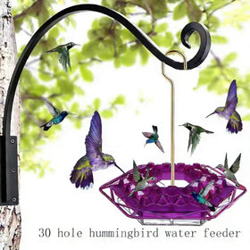 TREELYWOOD garden hummingbird feeder in use attracting wildlife
