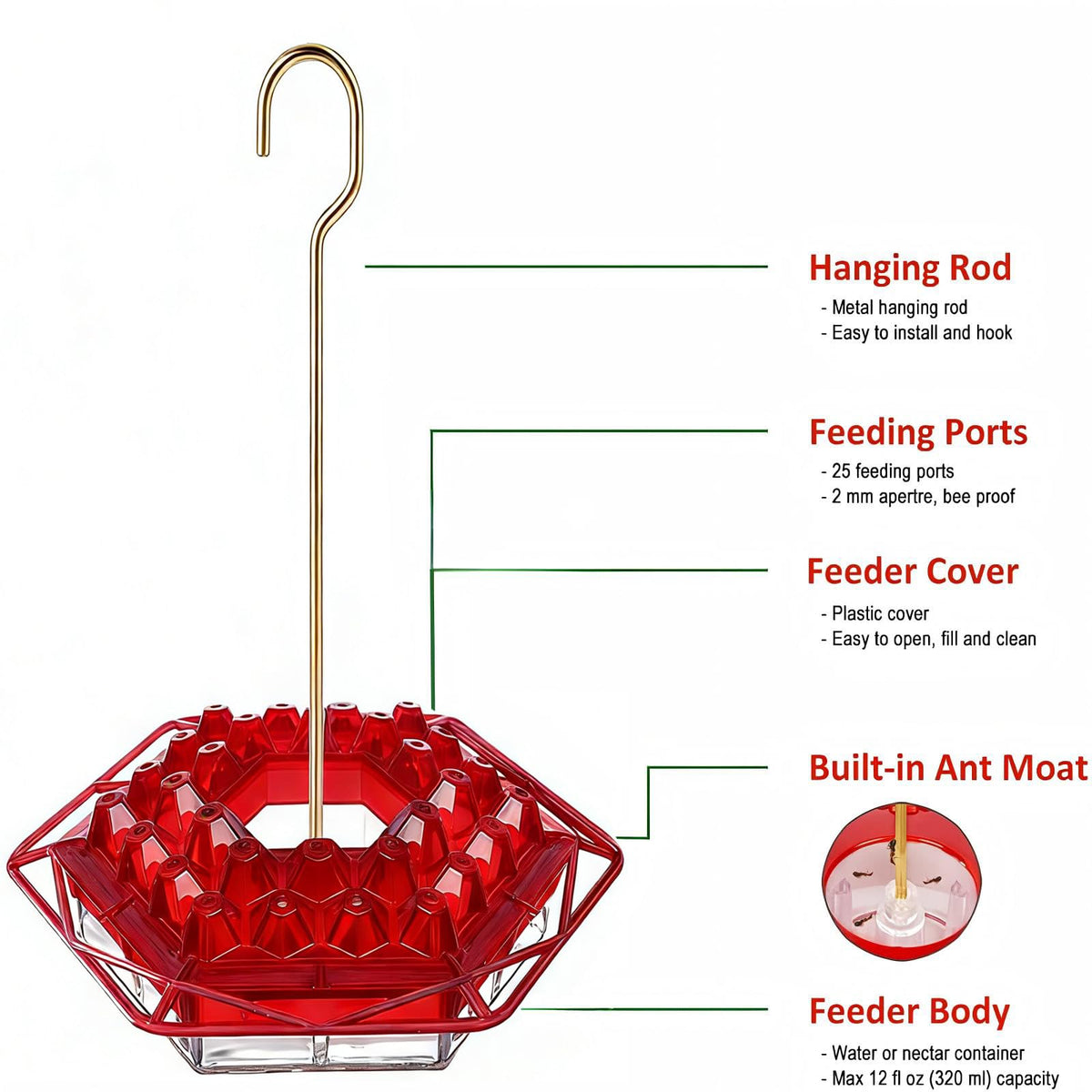 TREELYWOOD easy-clean design simplifies refills and reduces spills.