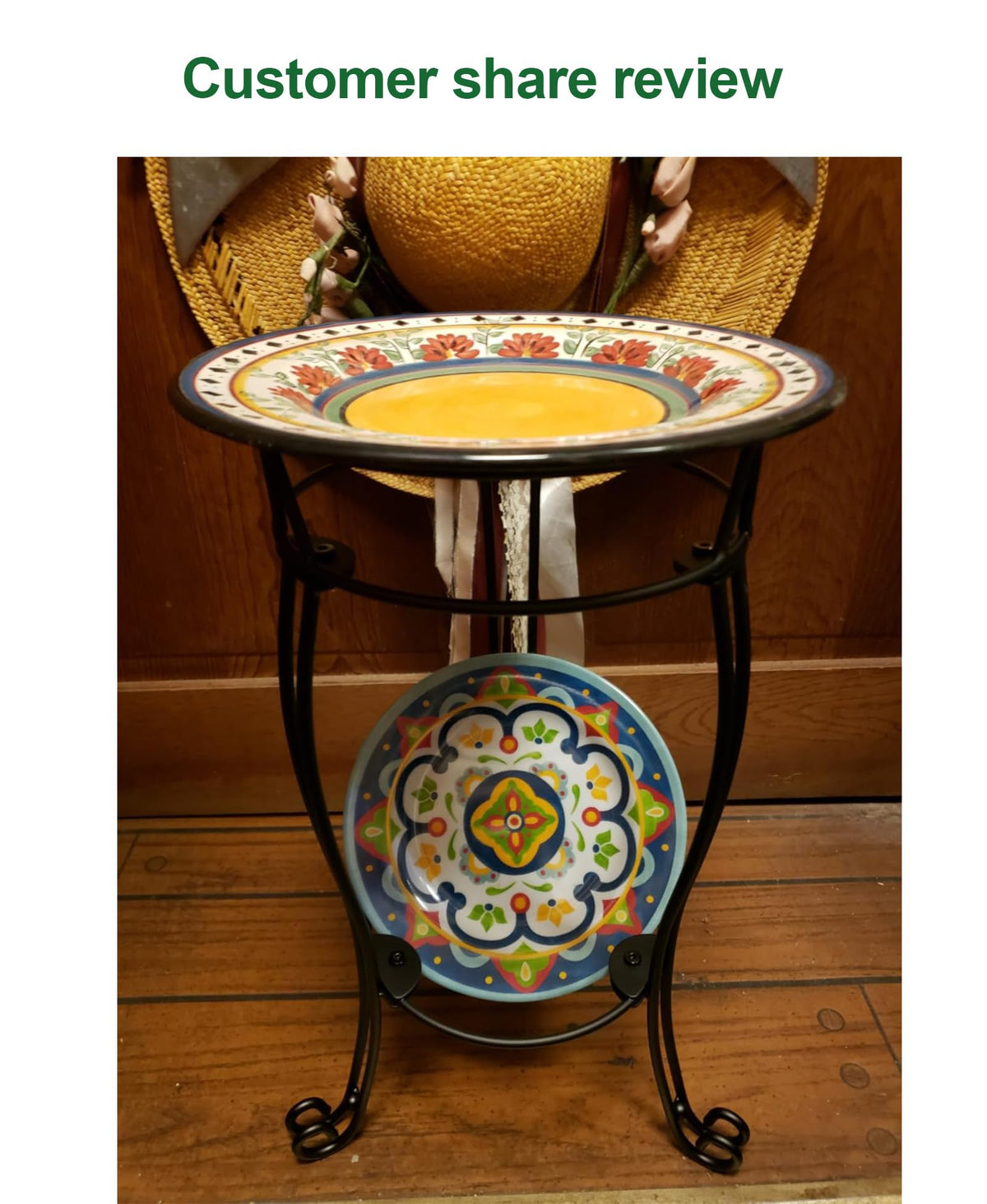 TREEZITEK bird bath stand invites birds to refresh while you admire.
