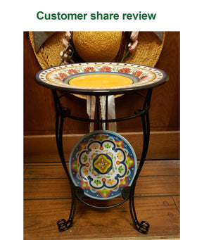 TREEZITEK bird bath stand invites birds to refresh while you admire.