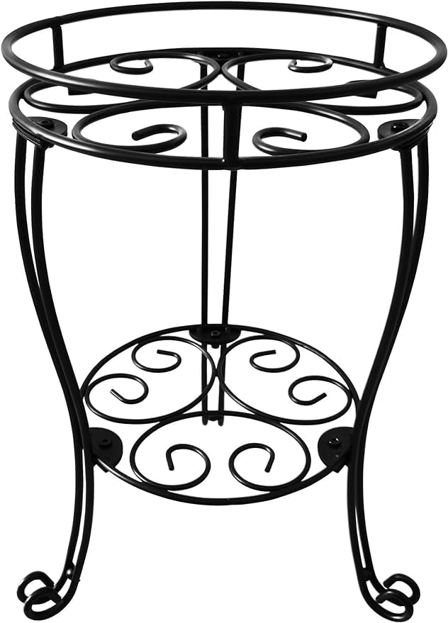 TREEZITEK heavy-duty plant stand shows solid construction for large pots indoors.