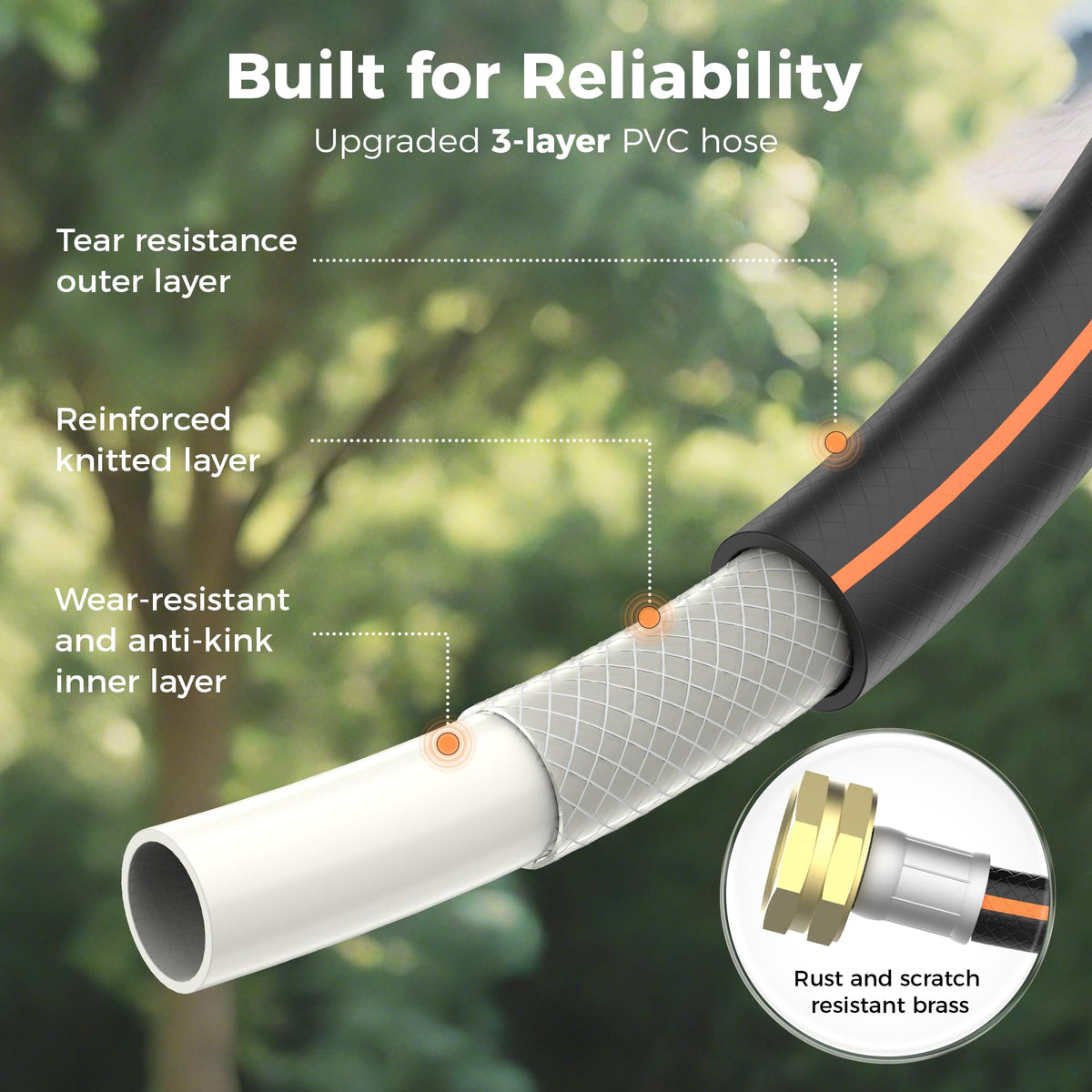 Treillage Tale 10 spray patterns tailored watering from mist to jet.