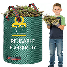 Trendara 72-gallon weed bag with standing opening for easy cleanup