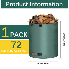 Trendara extra-large lawn bag stands upright for quick debris collection