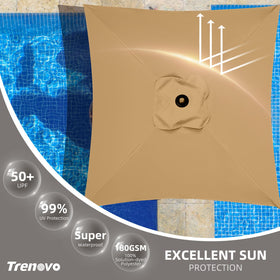 Trenovo top vent promotes airflow, reducing wind pressure around the canopy.