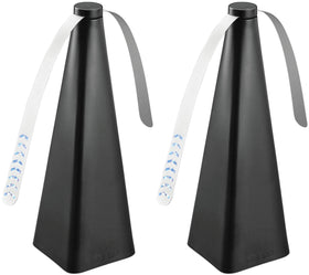 Treva bug fan closeup with holographic blades deterring insects.
