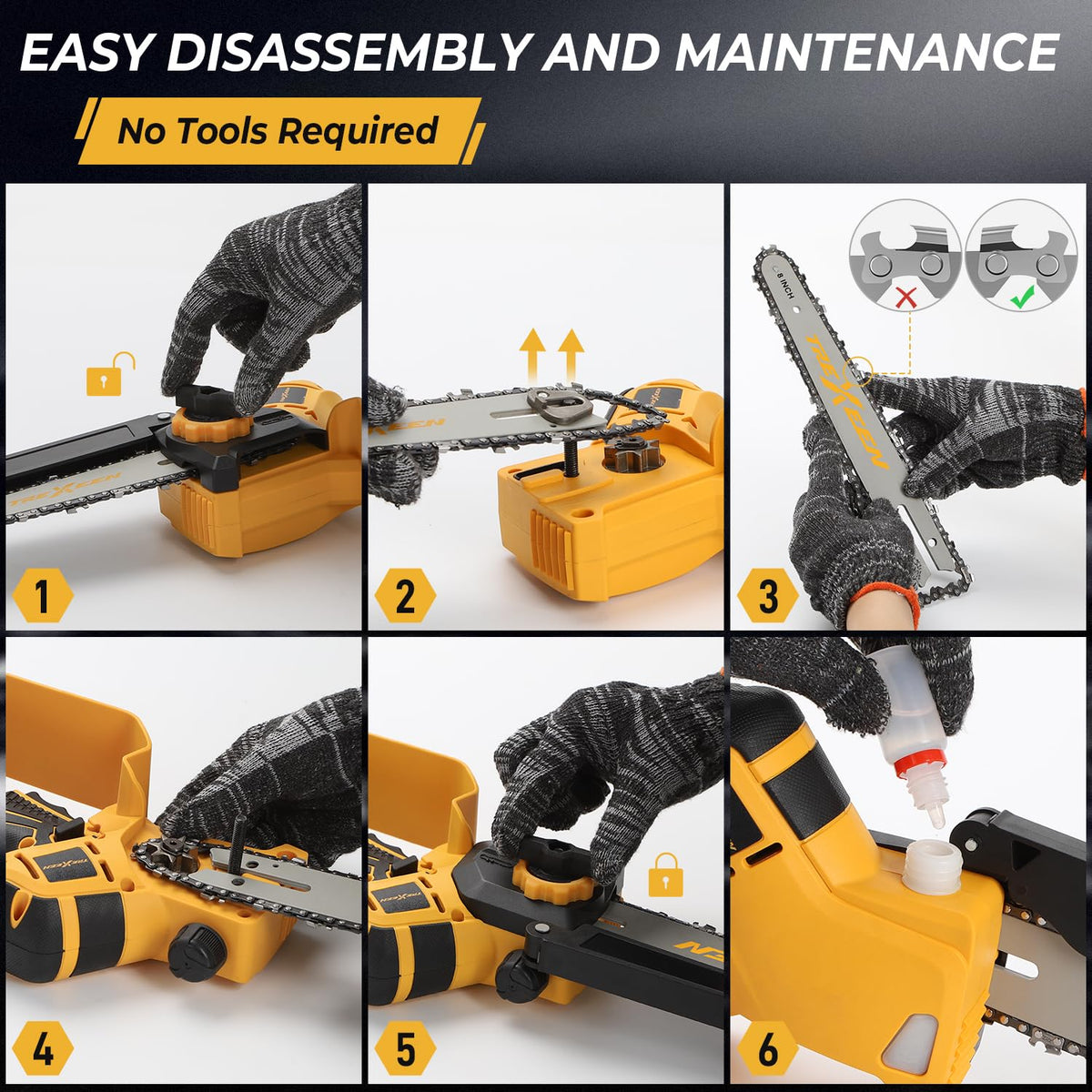 TREXEEN 20V cordless design enables portable outdoor tasks anywhere.