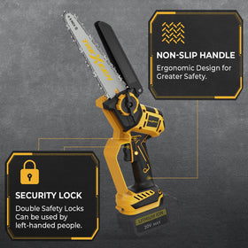 TREXEEN brushless motor delivers smooth cutting and reliable performance.