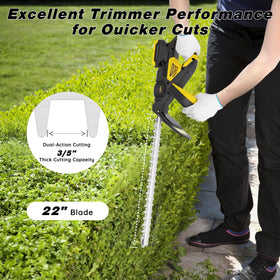 TREXEEN hedge trimmer with brushless motor delivering up to 1600 RPM