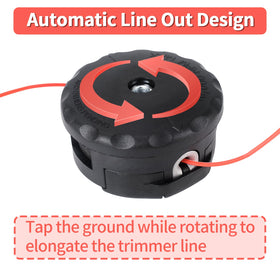 Trhretn durable metal-plastic trimmer head built for frequent use