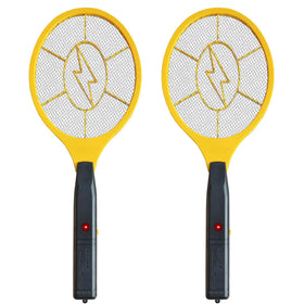 TRIDOK 2-pack electric fly swatter for indoor outdoor use for efficient bug control