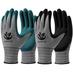 Trifabricy garden gloves six-pairs pack enabling versatile outdoor tasks