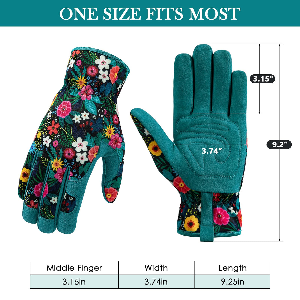 Trifabricy breathable back fabric keeps hands cool during long sessions.