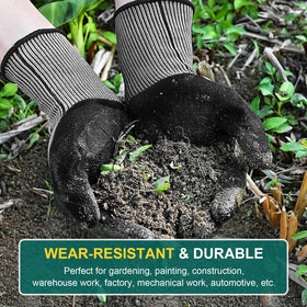 Trifabricy Garden Gloves breathable material keeps hands cool and dry
