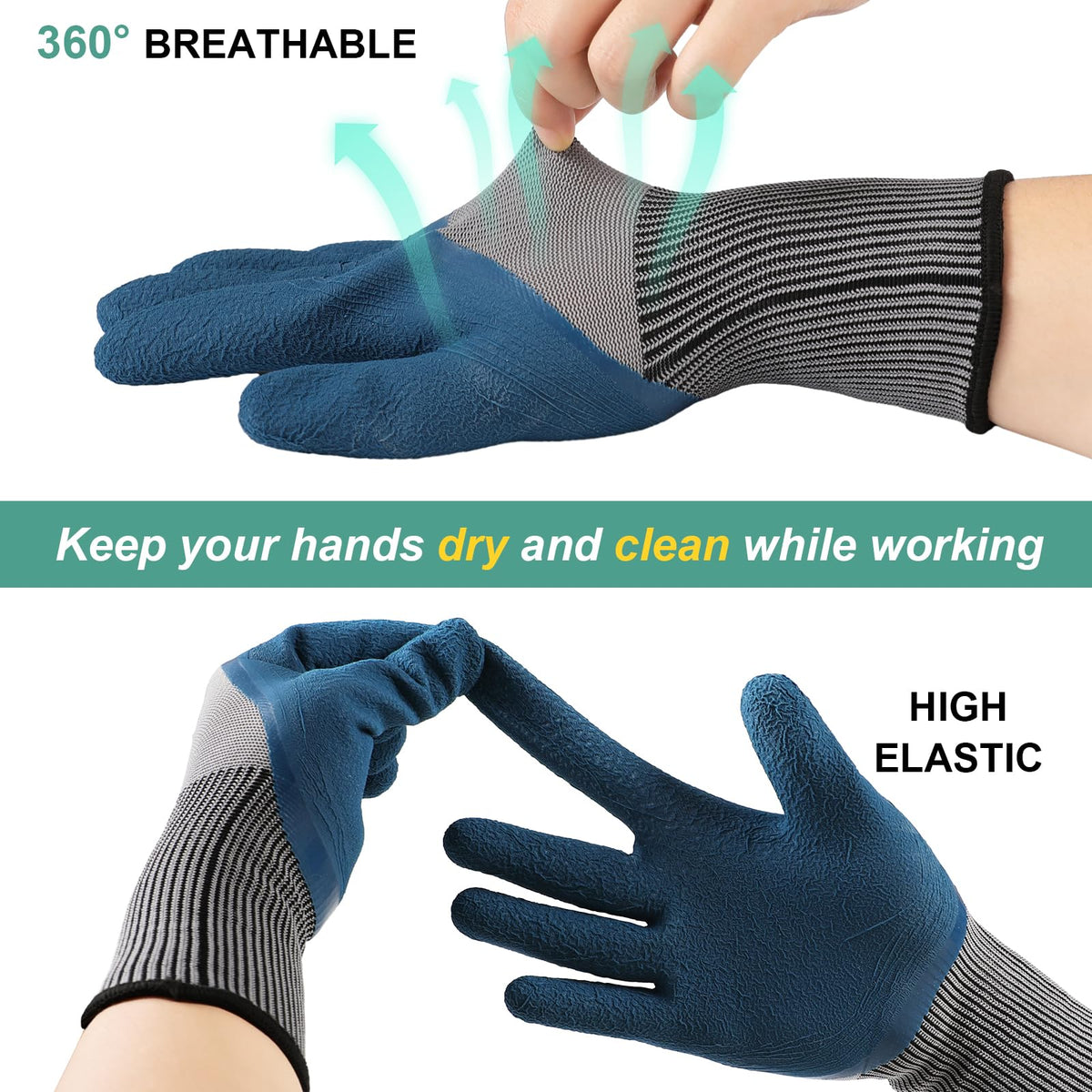 Trifabricy garden gloves durable-protection guard against scratches and dirt