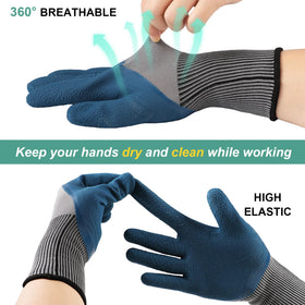Trifabricy garden gloves durable-protection guard against scratches and dirt