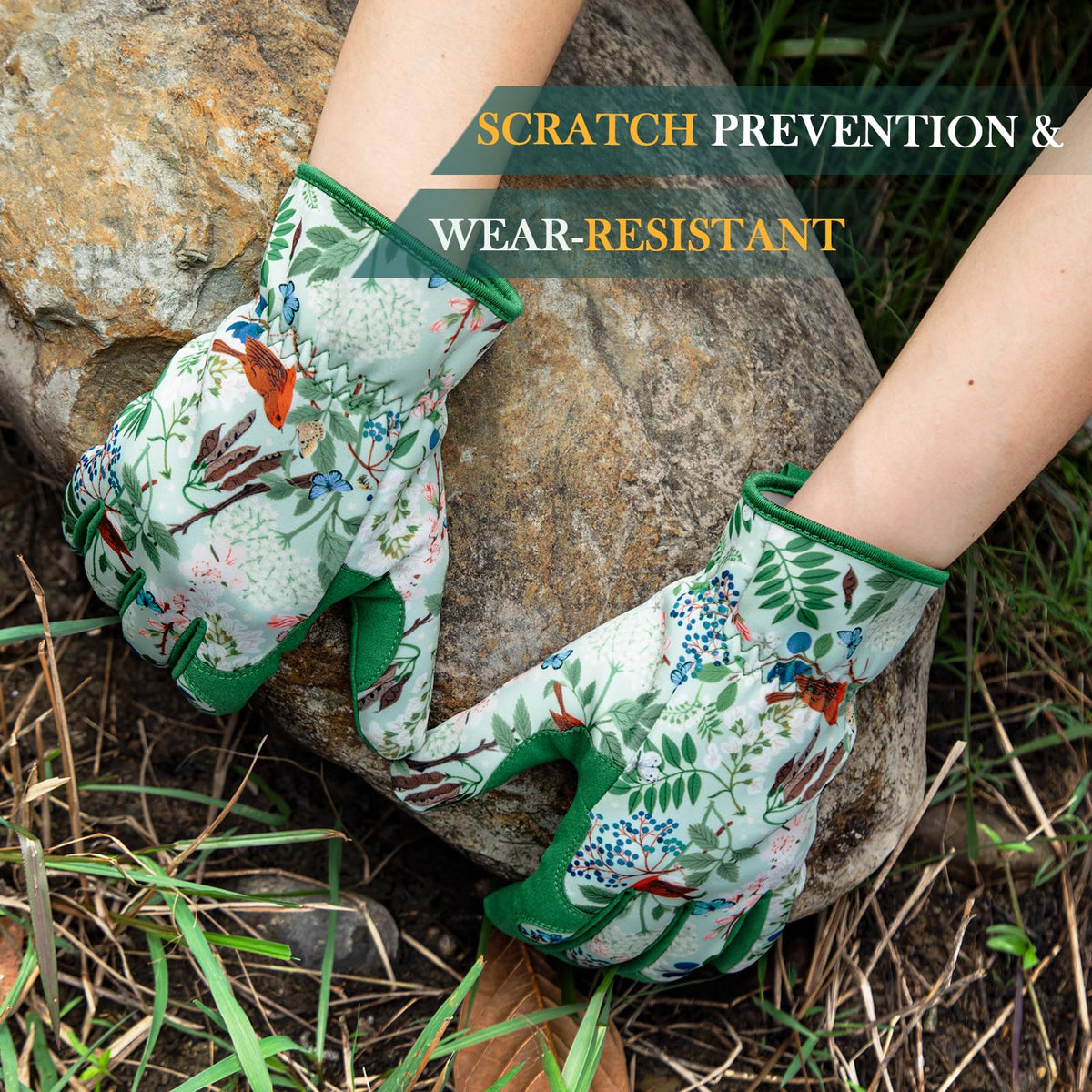 Elastic wrist ensures a secure fit and keeps debris out.