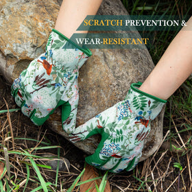 Elastic wrist ensures a secure fit and keeps debris out.