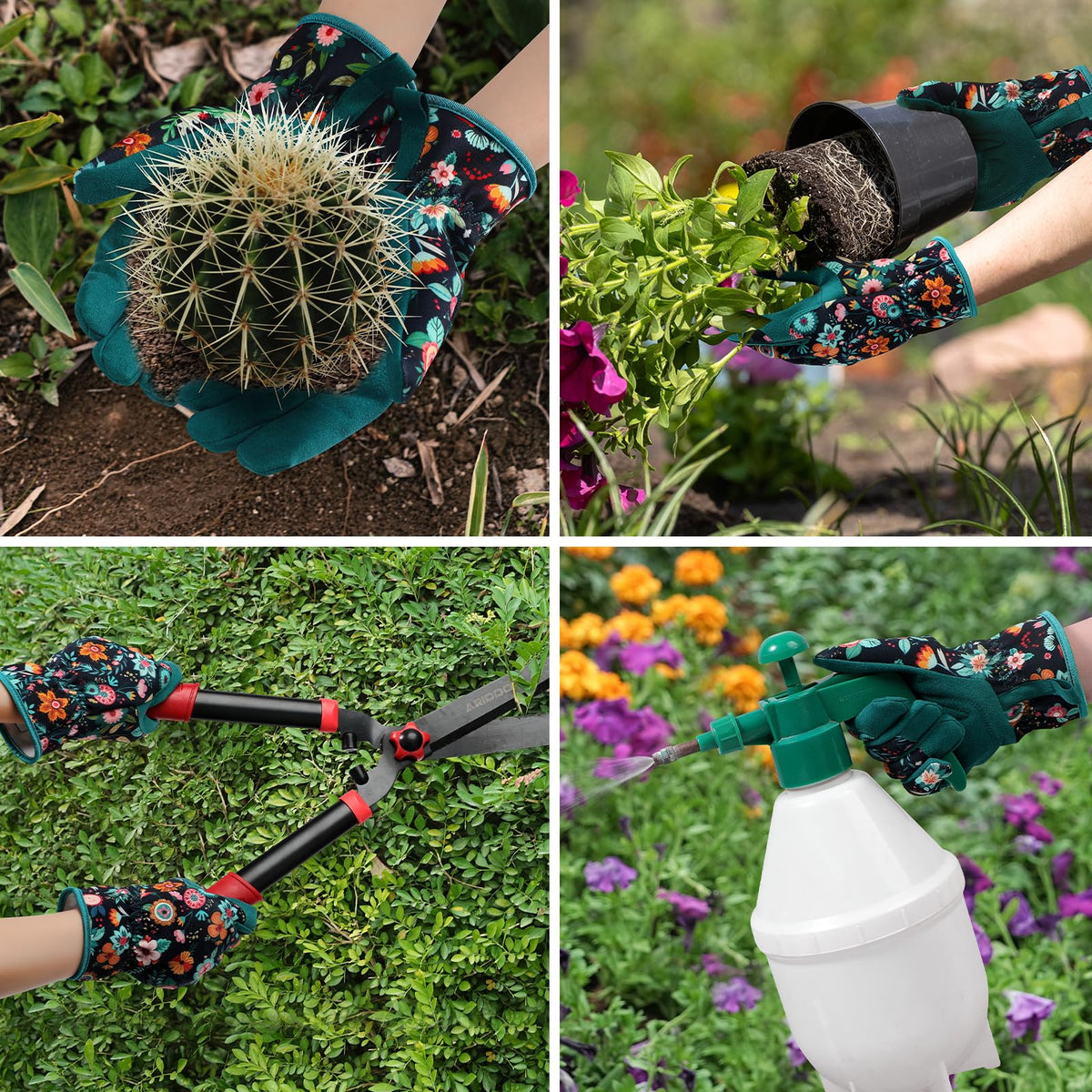Trifabricy ergonomic palm design enhances grip and control.