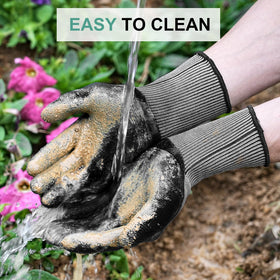 Trifabricy Garden Gloves grip-focused palms enable precise gardening work