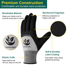 Trifabricy Garden Gloves seamless knitting reduces sweating and increases flexibility