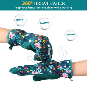 Trifabricy garden gloves thorn-proof puncture-resistant protection during pruning