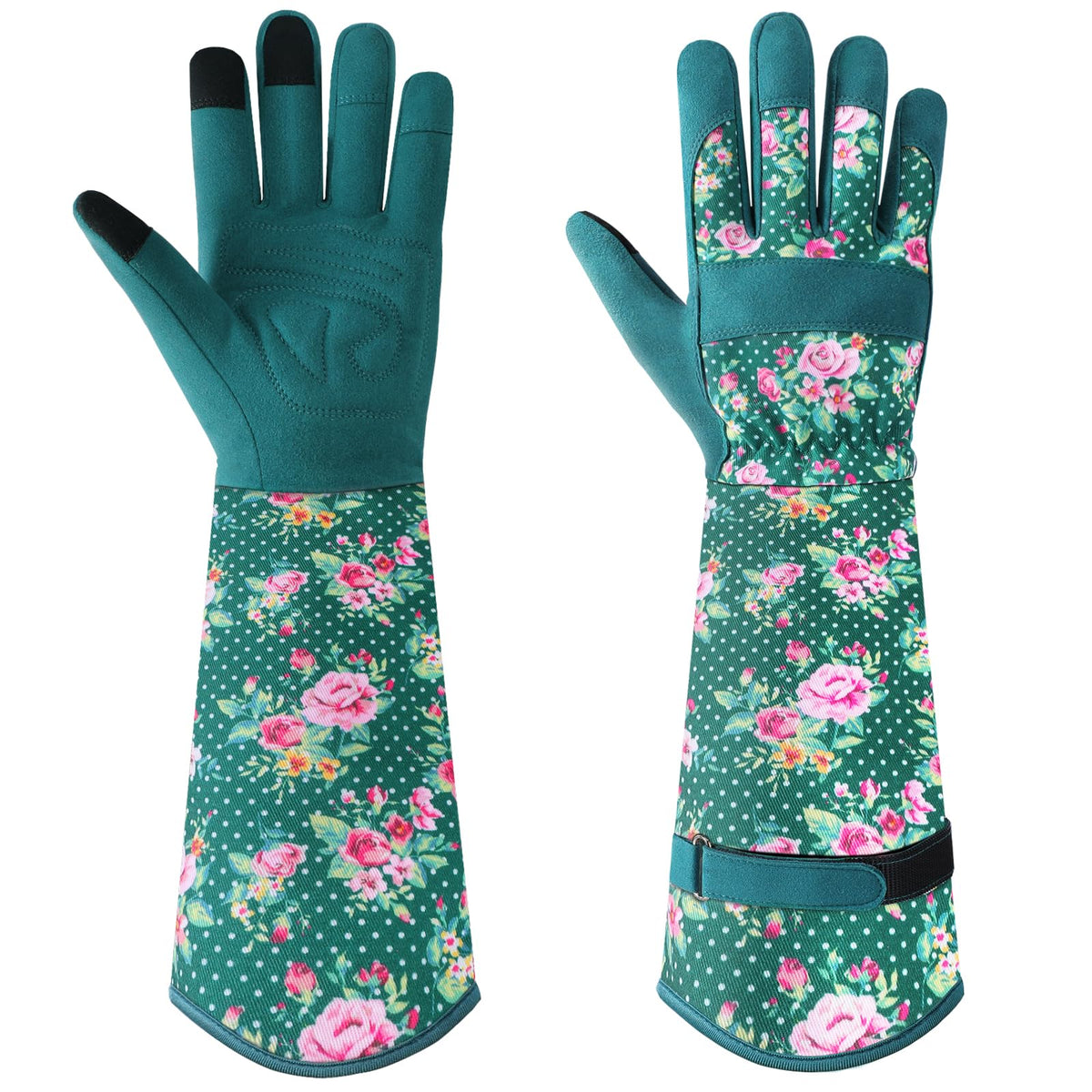 Trifabricy garden gloves for women with breathable long gloves offer comfortable all-day gardening.