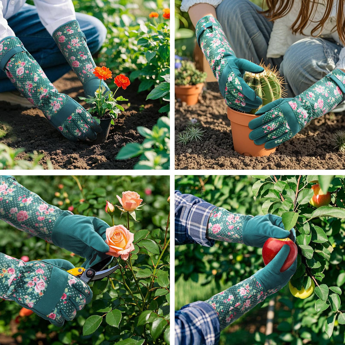 Trifabricy easy-care gloves are machine washable for quick cleanup.