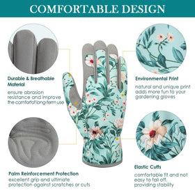 Elastic wrist ensures a secure, snug fit during long gardening sessions.