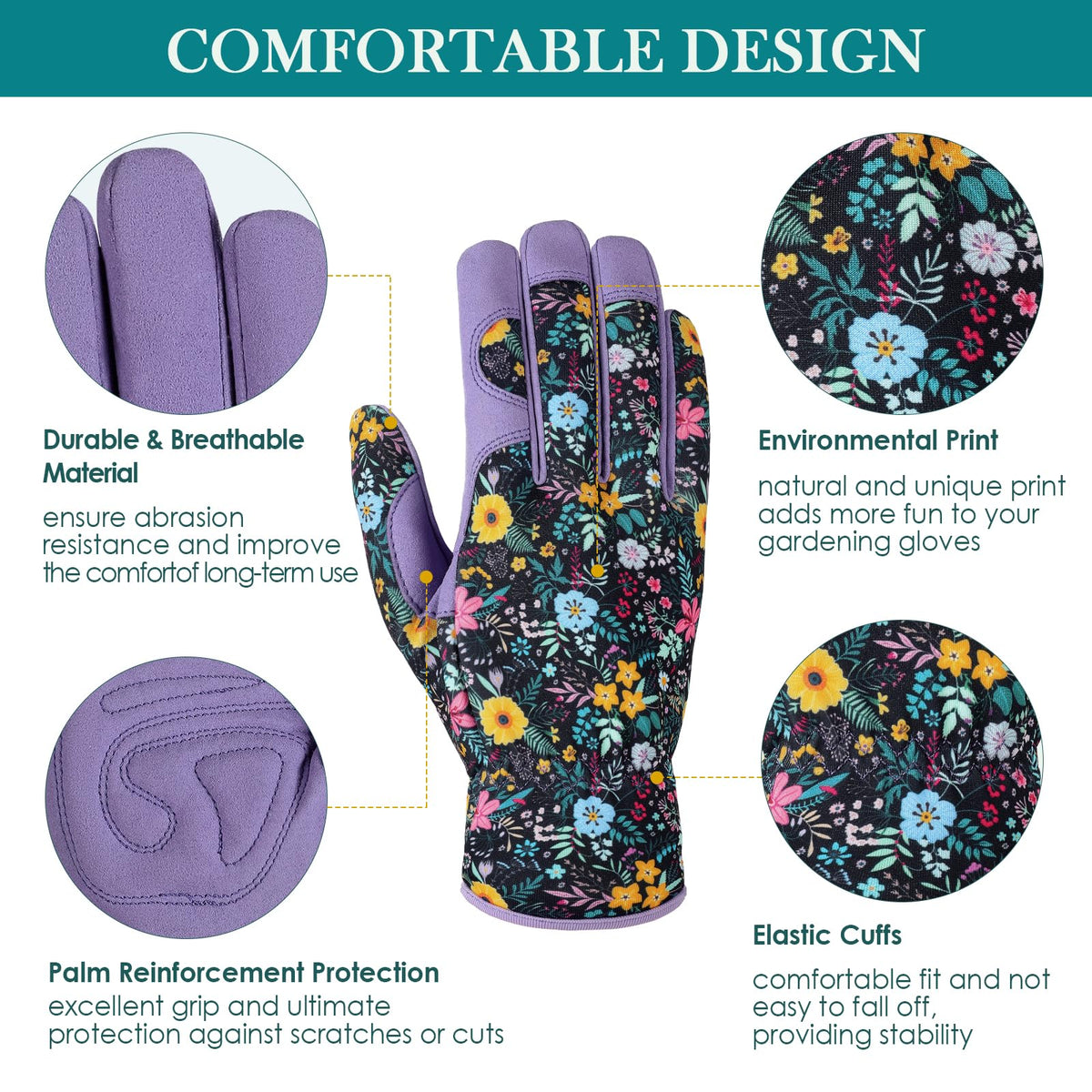 Trifabricy gloves palm grip emphasizes ergonomic design for precise tool handling.