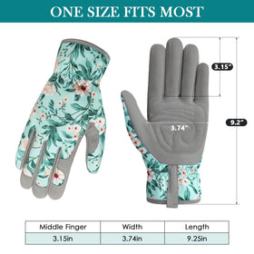 Ergonomic palm design improves control when digging or planting.