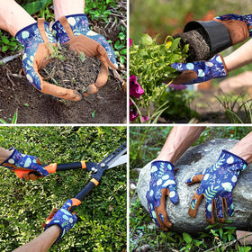 Trifabricy gloves suited for outdoor tasks like mowing and DIY