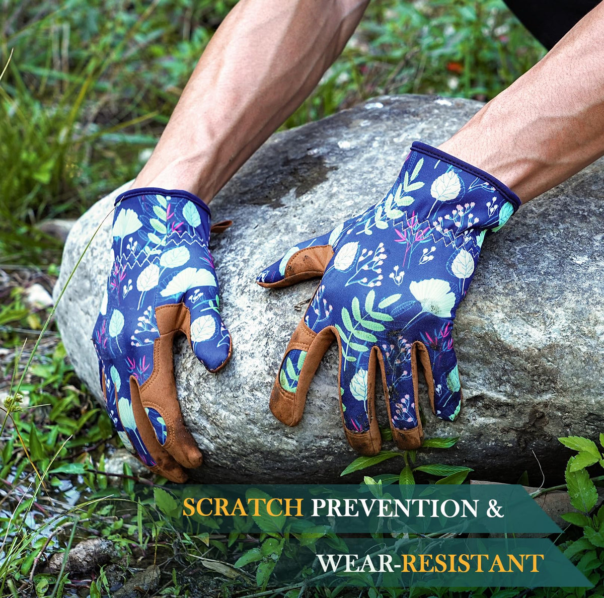 Trifabricy garden gloves for women thorn-proof design protects during pruning