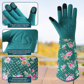 Trifabricy thorn-proof gloves shield hands during thorny bushes and plants.