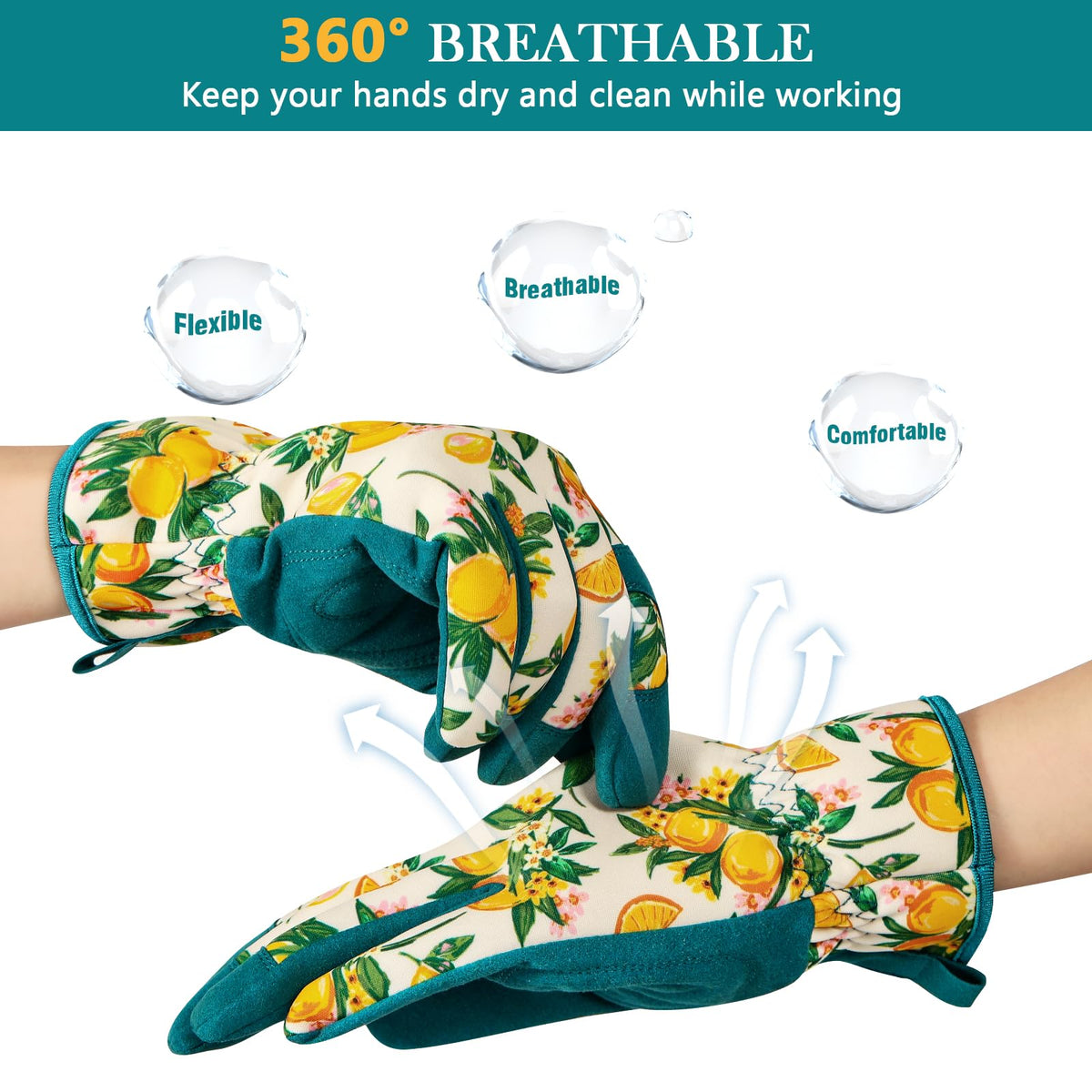 Trifabricy Garden Gloves shield hands from thorns with puncture-resistant design