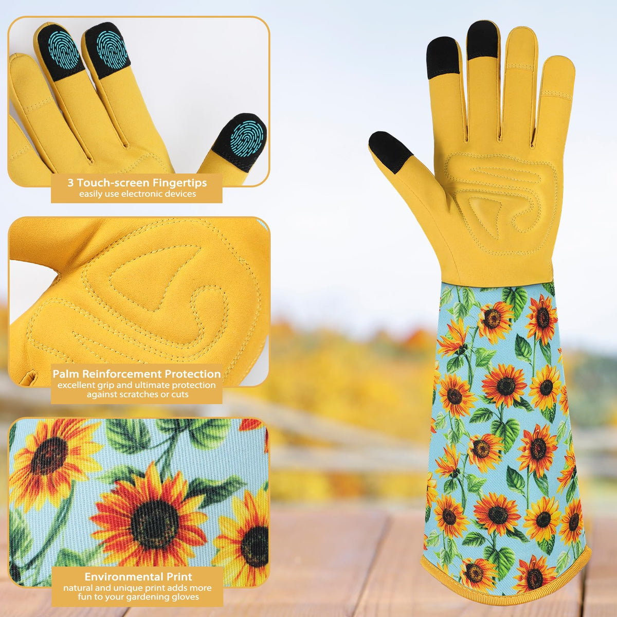 Trifabricy gloves displaying three-finger touchscreen use for on-the-go device access.