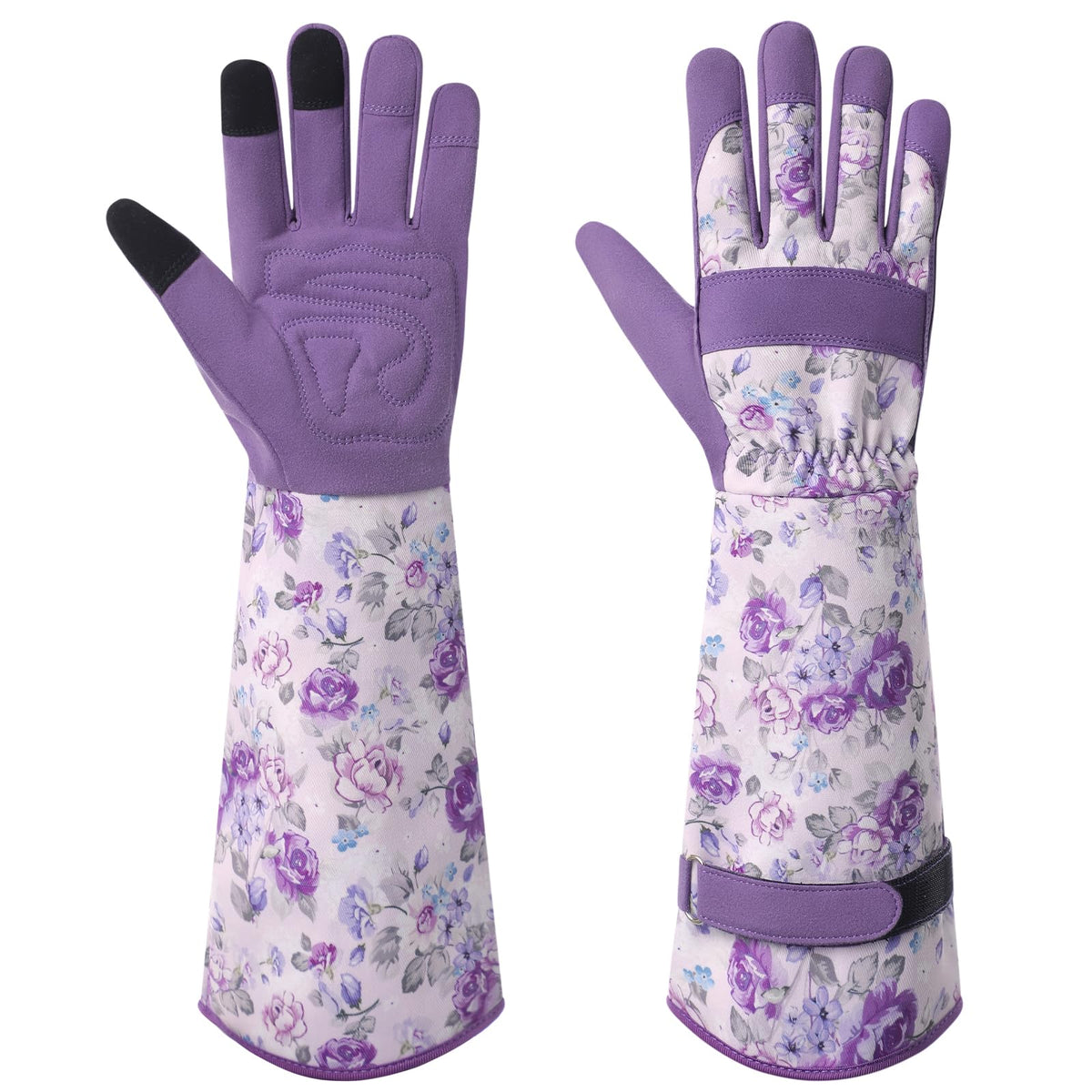 Trifabricy Gardening Gloves for Women; breathable long design protects hands during weeding.