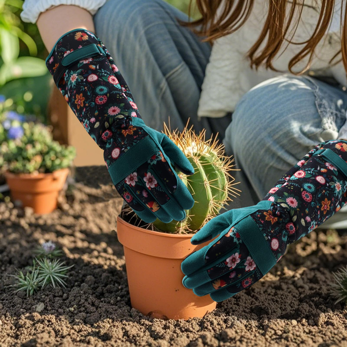 Trifabricy breathable materials keep hands cool on long gardening sessions