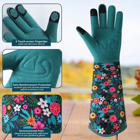 Trifabricy Gardening Gloves for Women, puncture-resistant leather supports safer yard tasks.