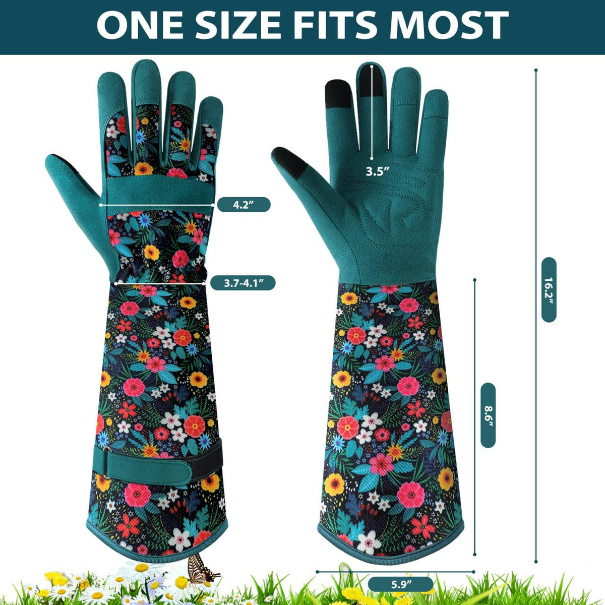 Trifabricy Gardening Gloves for Women, thorn-proof protection guards fingers while pruning.