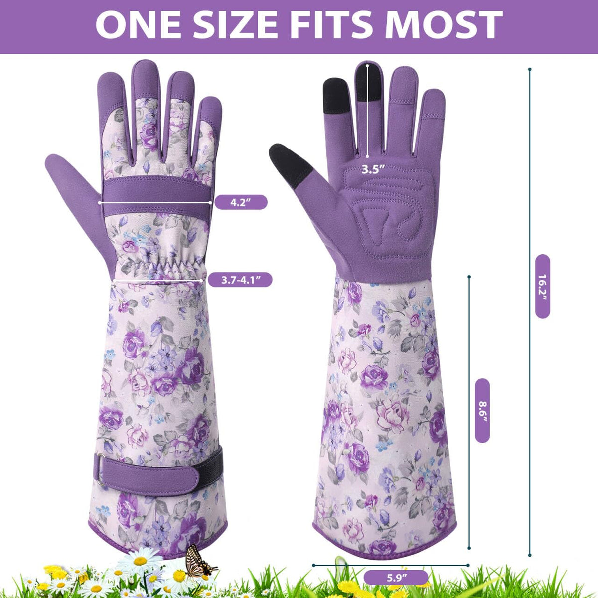 Trifabricy Gardening Gloves for Women; thorn-proof protection for pruning.