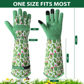 Trifabricy gloves offer thorn-protection for handling prickly plants safely.