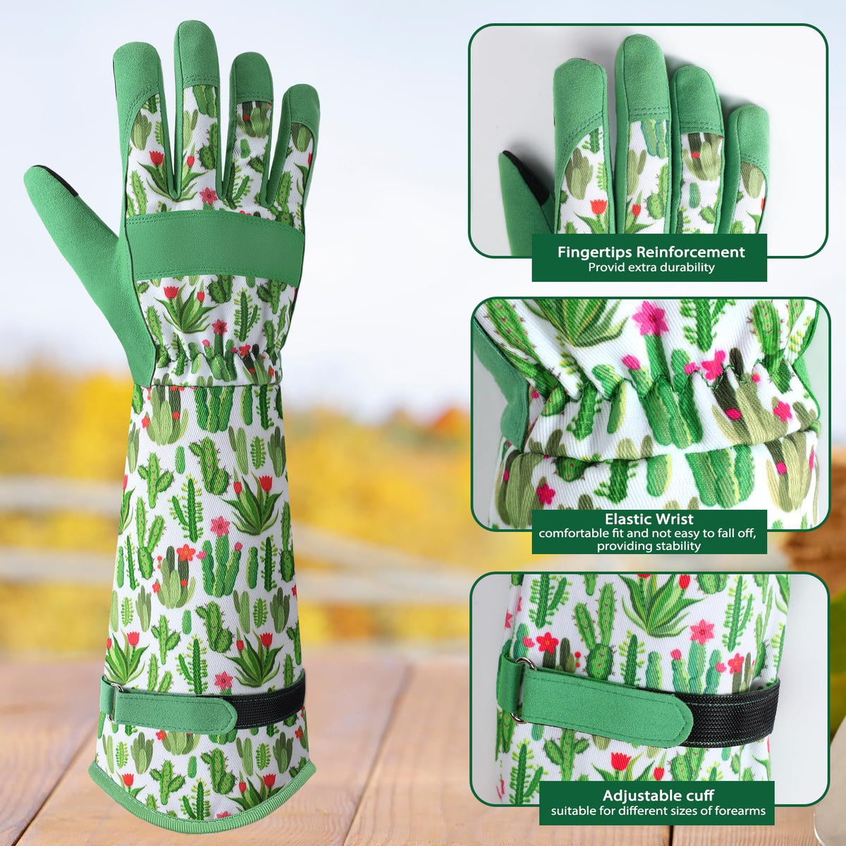Trifabricy garden gloves with touchscreen tips let you use your phone while tending plants.