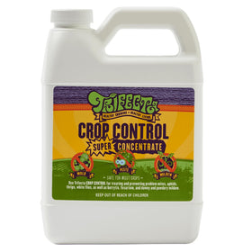 Trifecta Crop Control bottle close-up showing natural pest control for plants