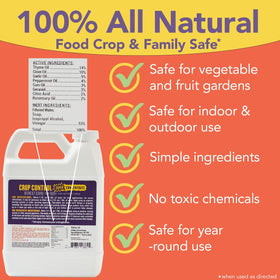Trifecta Crop Control spray on leaf addressing powdery mildew with even coverage