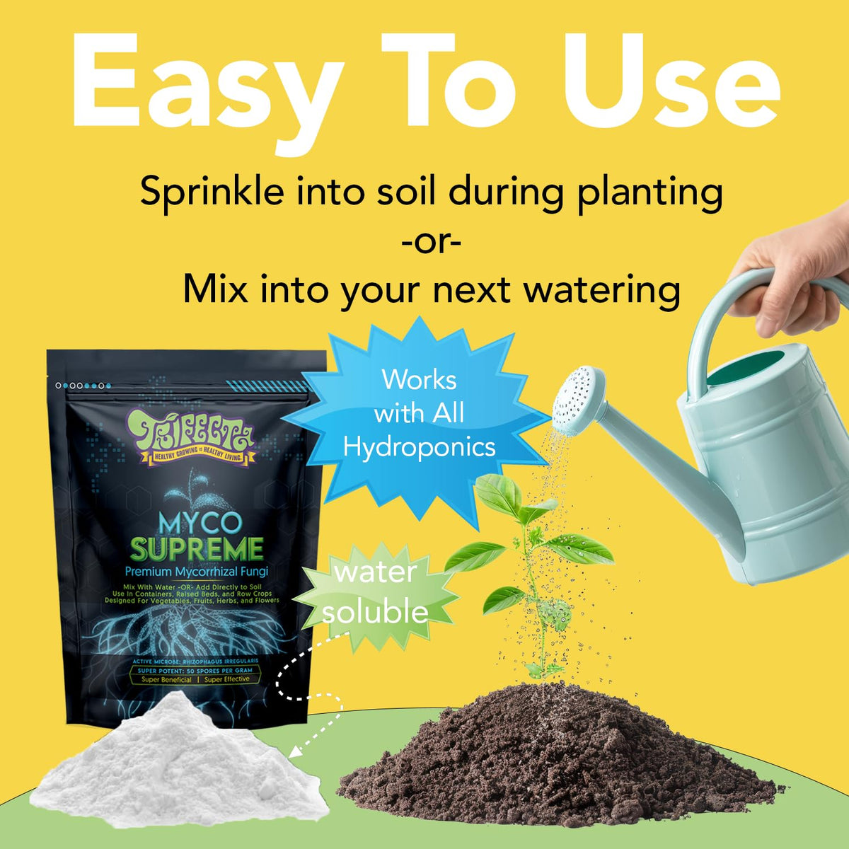Trifecta Myco Supreme bio-encapsulated spores arrive alive and fresh for planting
